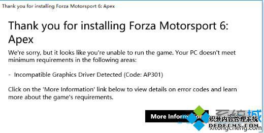 Thank you for installing Forza Motorsport 6:Apex