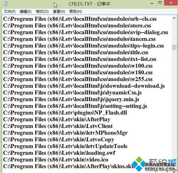 CFILES.TXT