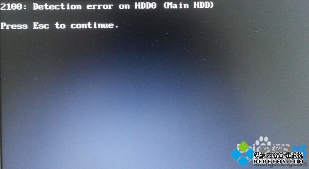 Կʾ2100:Detection error on HDD0ô