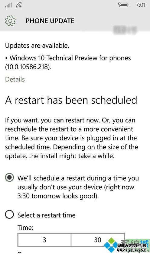 Win10 Mobile 10586.218ͼع