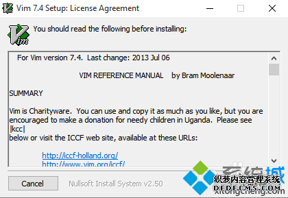 Win10系统安装gVim的步骤5