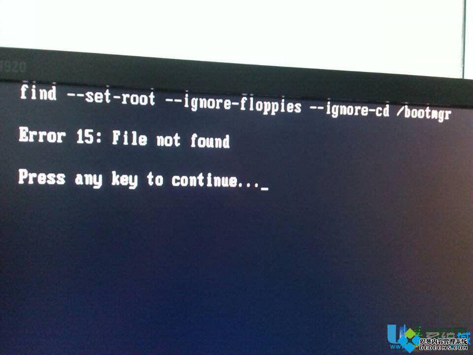 error 15file not found