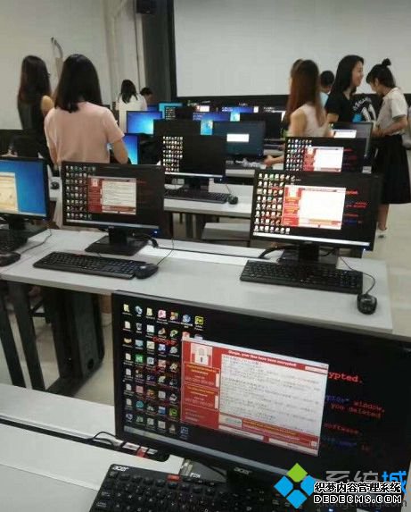 高校机房全部遭遇WNCRY敲诈者蠕虫攻击
