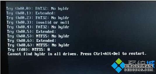 ʾcannot find hyldr in all drives