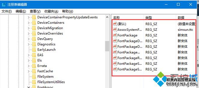 Associated DefaultFonts