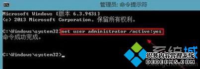 net user administrator /active:yes