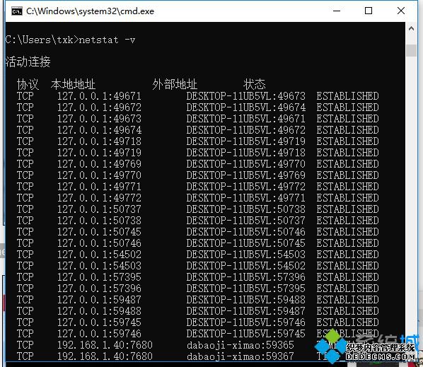 Win7dos鿴˿ڣwin7dos鿴˿ڵĲ