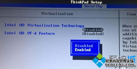 ThinkpadʼǱBIOSInterl Vitual Technologyķ4