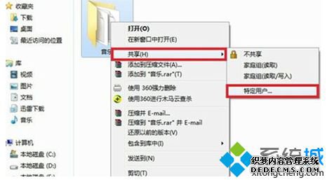 特定用户