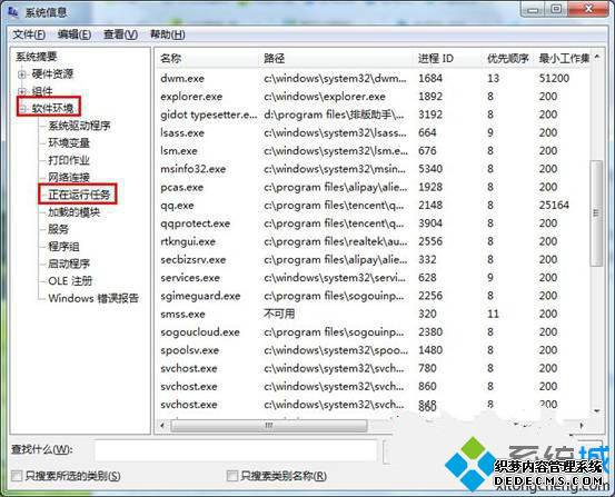 win7 64位系统查看全部的后台运行程序的技巧【图】 win7 64位系统查看全部的后台运行程序的技巧【图】