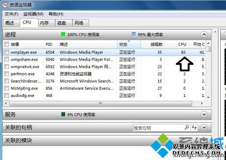 wmpnetwk.exeCPUռúܸγ׽ý