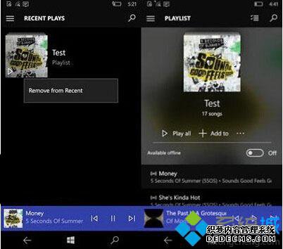 Win10 Mobile°桶Groove֡