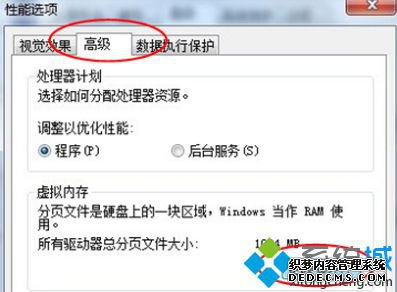 性能选项