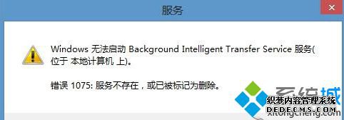 Win8.1ϵͳBITSʾ1075ν