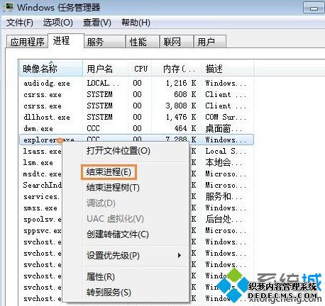 win7桌面不能点击怎么办_win7桌面卡死不能点击的解决方法