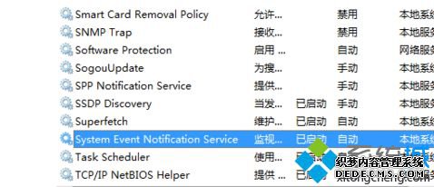 ʾ޷ӵSystem Event Notification Serviceô1-2
