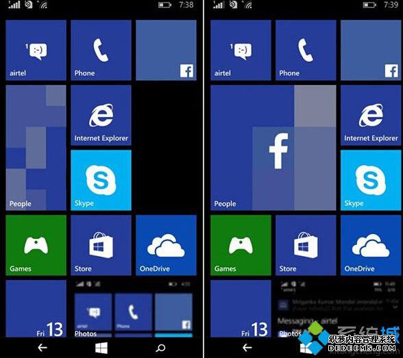 ΢ٷĵWindows10 MobileʼĻϻ򽫳4x4ش̬